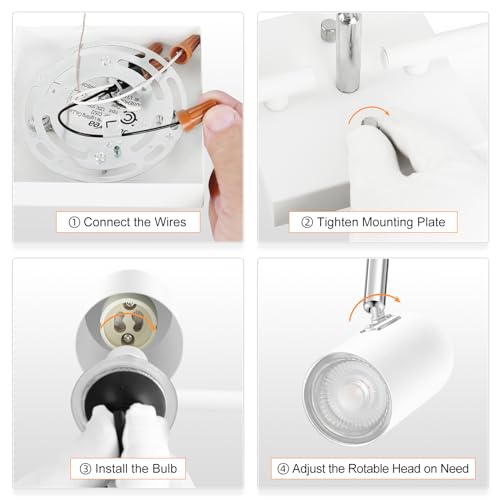 Track Lighting Fixtures Ceiling (3 light-white)