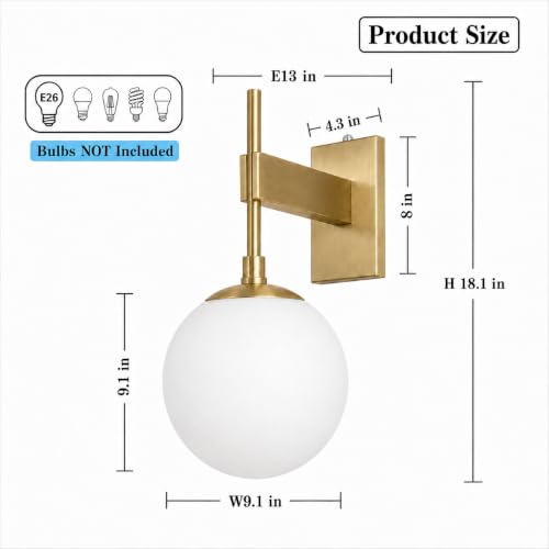 18.1" Dusk to Dawn Outdoor Wall Sconce (Brass (with Photocell))