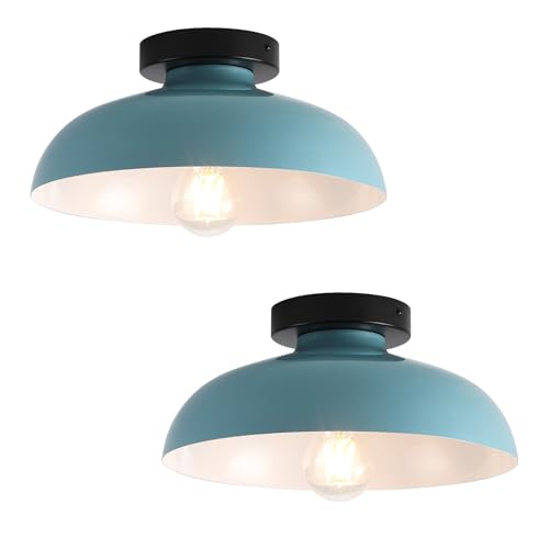 Dimmable Small Mid Century Modern Flush Mount Ceiling Light