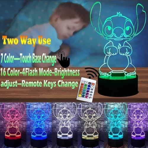 3D Illusion Night Light (Blue)