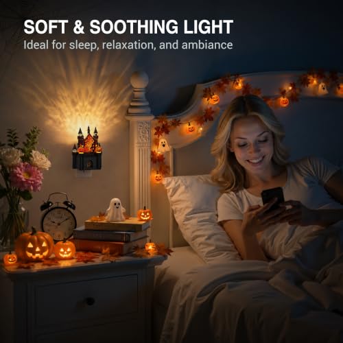 Night Lights Plug into Wall (Halloween Castle / 1 Pack)