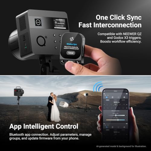 Q6 600Ws 2.4G TTL Outdoor Studio Flash with App Control 1