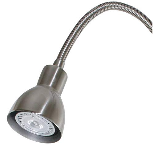 BO-119-BS LED Wall Sconce with Gooseneck Arm, Finish Color: Brushed Steel