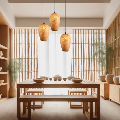 2 Pack Bamboo Lamp Shade (Bamboo 9.05 in 2-Pack)
