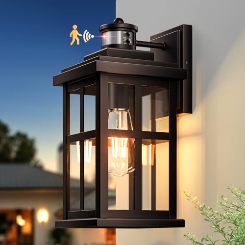 Large Motion Sensor Exterior Light Fixture (Large Motion Sensor 1 Pack / Oil-Rubbed Bronze)