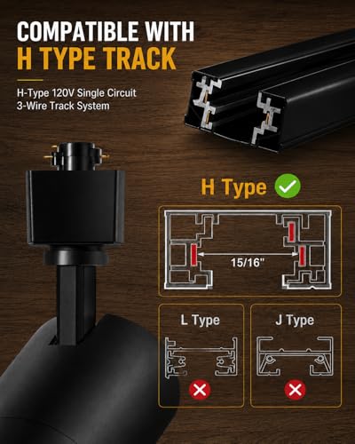 30W Zoomable LED Track Lighting Heads