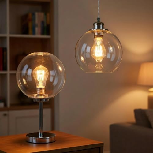 3 Pack Clear Globe Glass Shade (Clear Glass / 3 Pack)