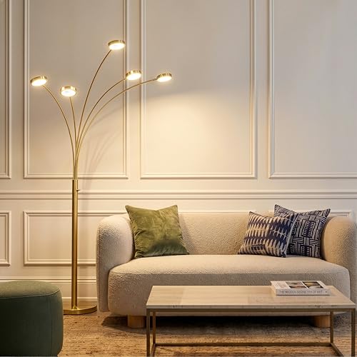 Orion Arc Floor Lamp for Living Room (Gold)