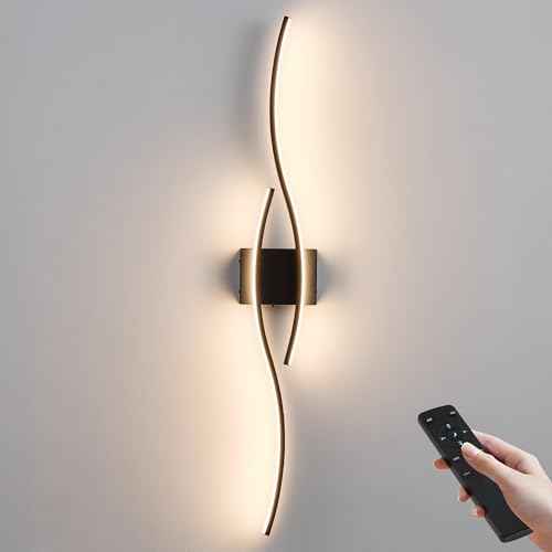 Wireless Wall Sconces (Black / 39.3 Inches (1 pack))