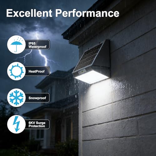 4 Pack Solar Sconce Lights Outdoor