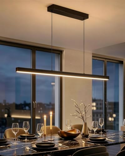 70.8in Linear Pendant Light Kitchen Island (Black-Liner / 70.8in)