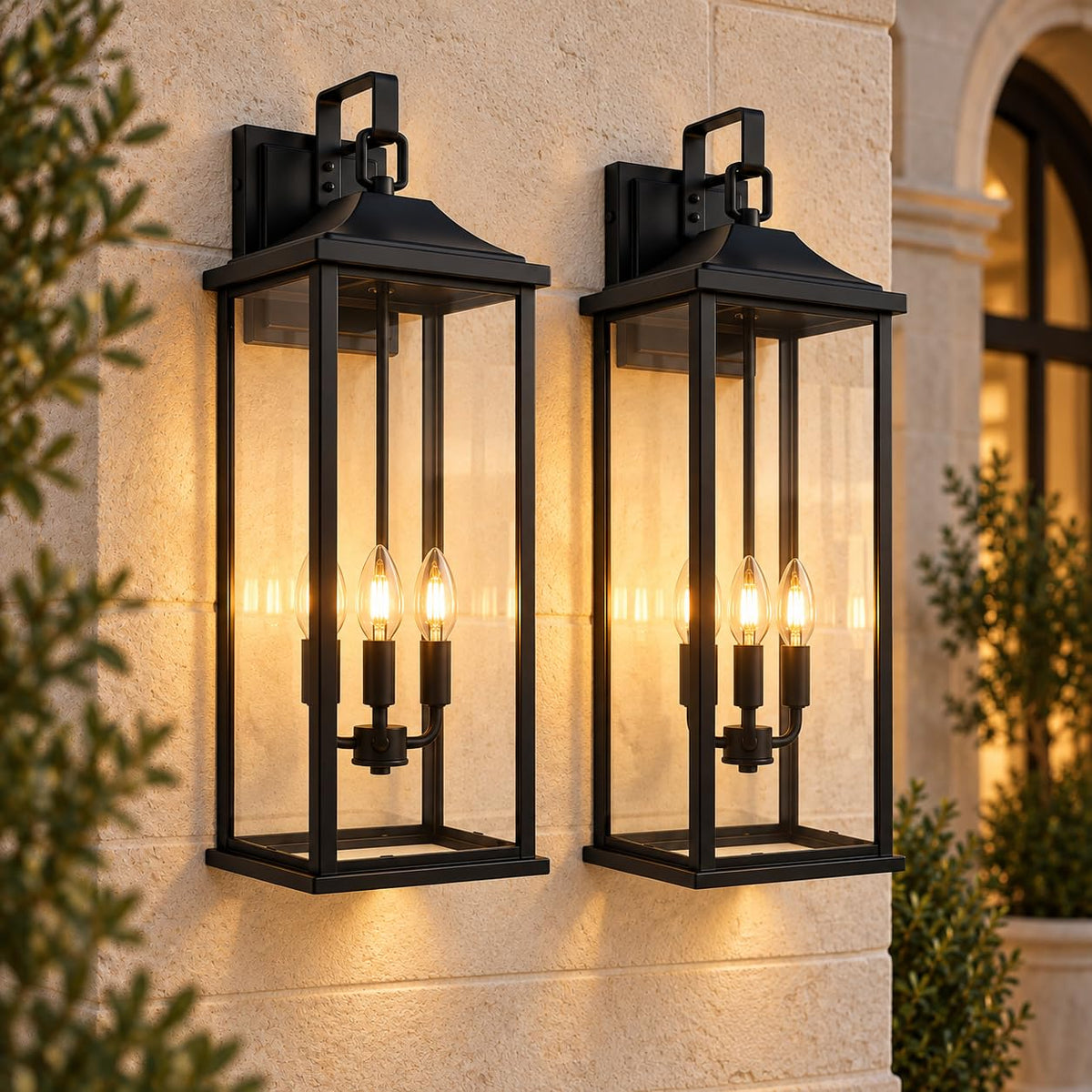 24 Inch 2 Pack Outdoor Wall Sconce (24 inch-2Pack)