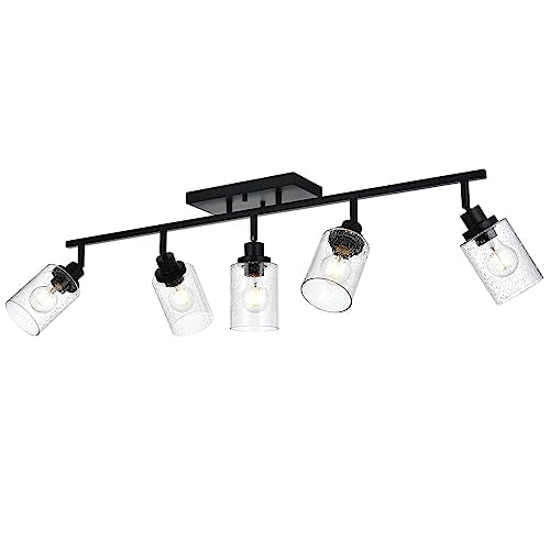 5 Light Track Lighting Fixtures (Black / 5-Light)