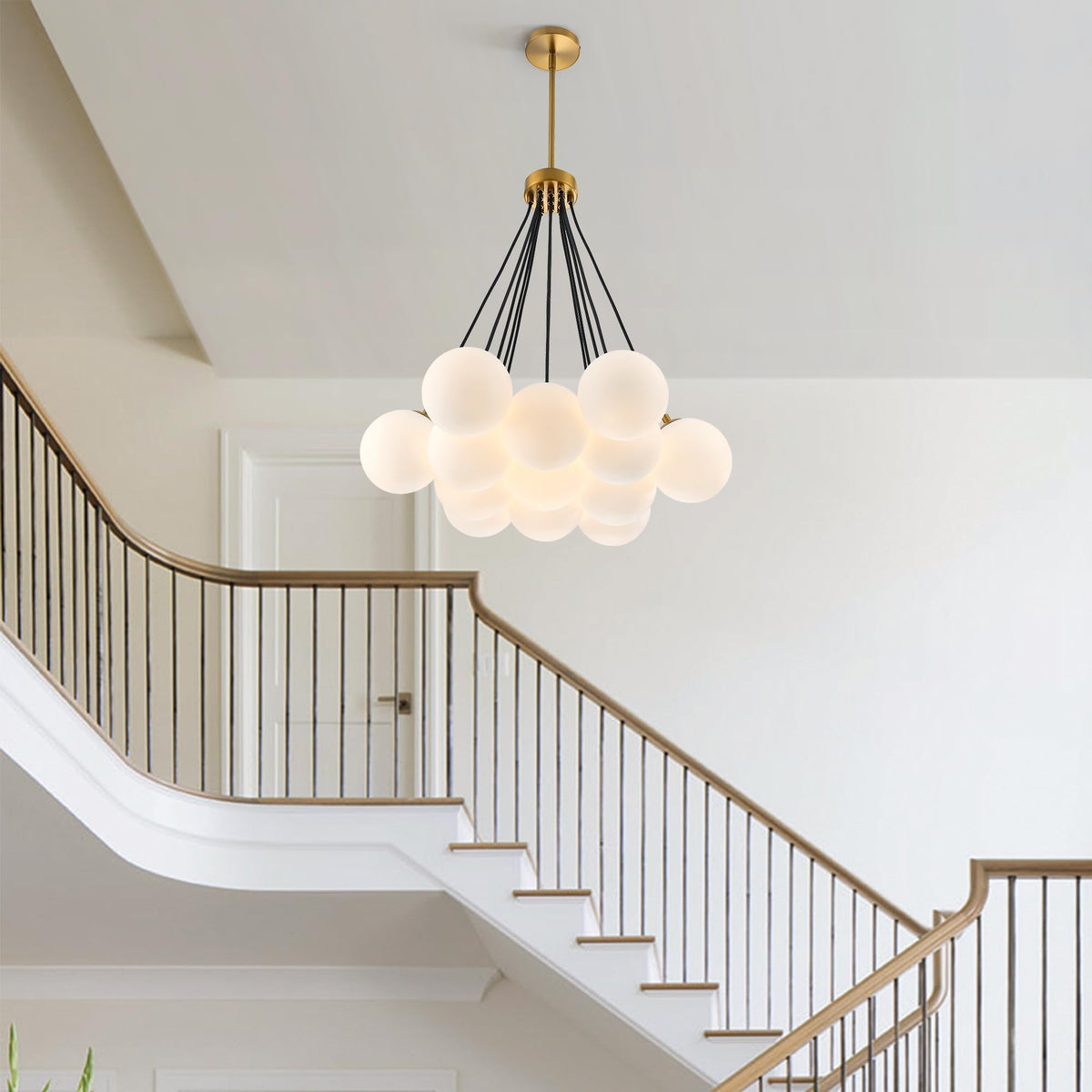 Modern Sputnik Chandelier (Gold-13 Light / 26 3/8")