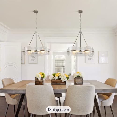 Modern Brushed Nickel Dining Room Chandeliers (Brushed Nickel)