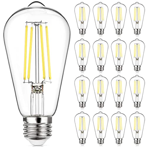 Vintage LED Edison Bulb Dimmable 60W Equivalent E26 Led Bulbs (Daylight White)