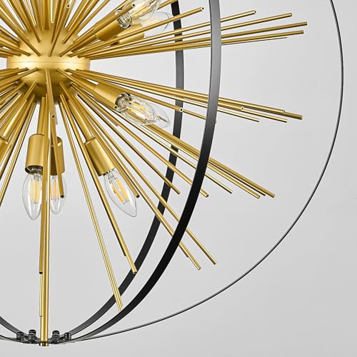 Modern Industrial Sputnik Chandelier Hanging Firework Light Fixture