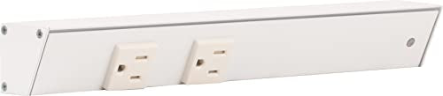Task Lighting APT Angled Power Strip 12 inch Right (12 inch Right / White)