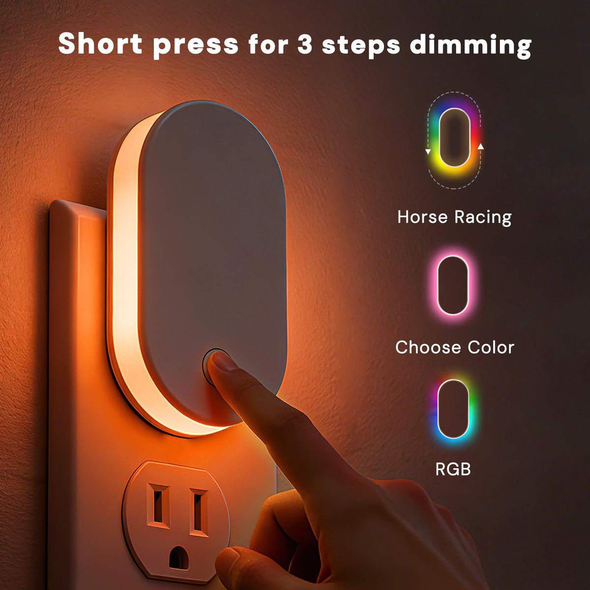 Night Lights Plug Into Wall (Runway-RGB / 1 Pack)