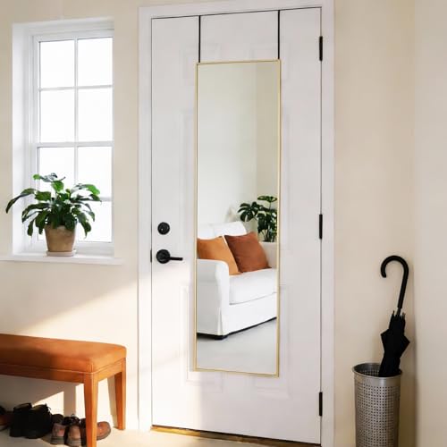 47x14 Inch Full Length Mirror (Claccic Gold-rect / 47"L x 14"W)
