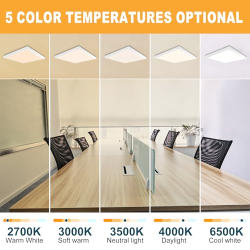 2'x2' 4200 Lumen LED Flat Panel (White 1 Pack / 2x2 Feet)