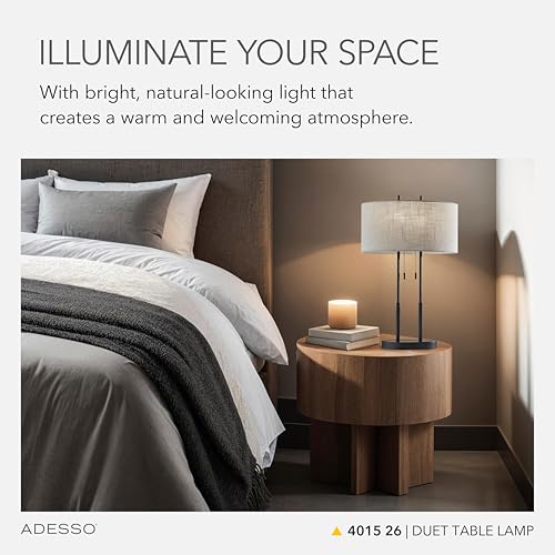 Duet Table Lamp with Dual Pull Chains (Antique Bronze / Table Lamp)