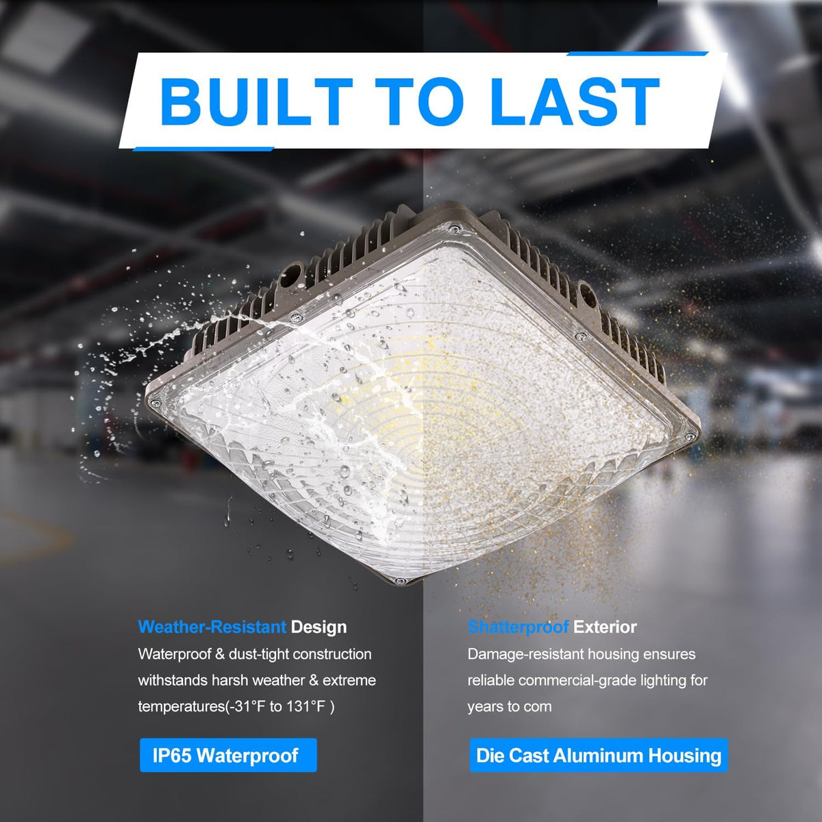 LED Canopy Light 120W 16 Pack (120W)