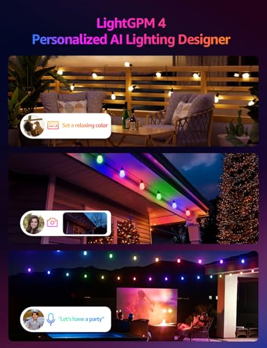 ZB1 AI Smart Outdoor String Lights (100 FT)
