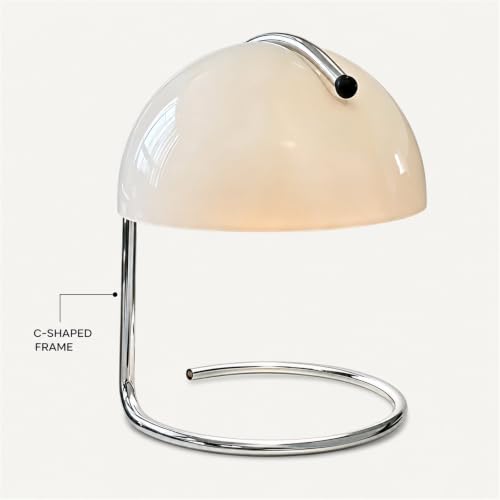 Modern Table Lamp (White, 8.7 Inch)