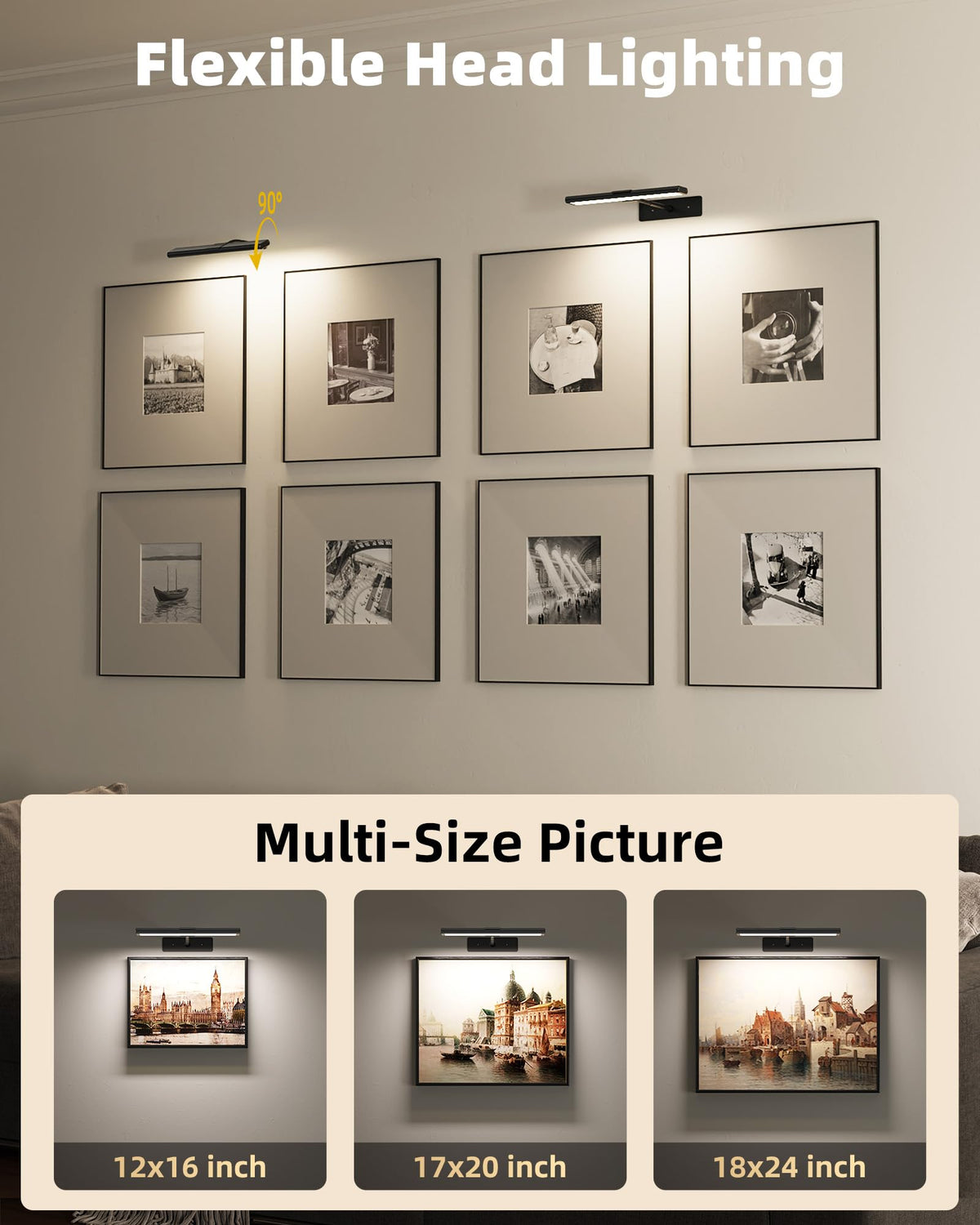 Picture Light for Wall (Black / 13inch)
