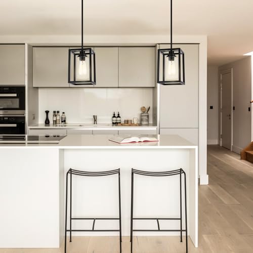 Farmhouse Pendant Light Fixtures (2 Pack)