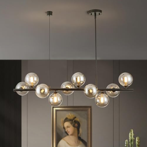 12 Light Linear Chandeliers for Dining Room