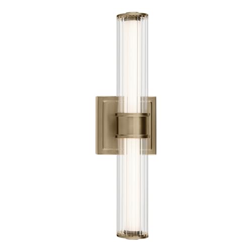 Laurene LED Bath Bar Light (Fluted Glass / 18.5 inch / Champagne Bronze)