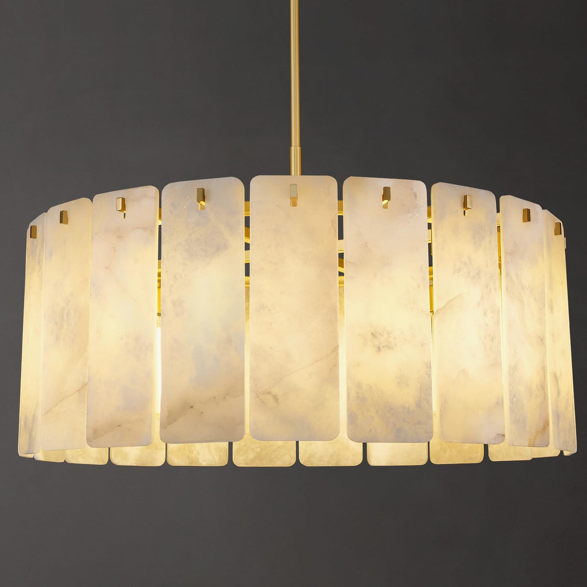 36 Inch Alabaster Chandelier (D36in)