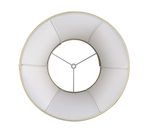 38005-2, Bell Collapsible Spider Lamp Shade, Natural, 9" Top x 15" Bottom x 11" Slant Height, Set of 2 (9" Top x 15" Bottom x 11" Slant / Natural)