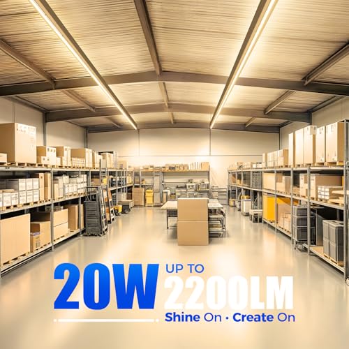 12 Pack T5 LED Shop Light 4FT (3000K Warm White / 12 Packs)