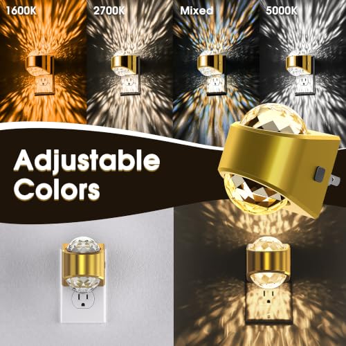 Night Light Plug into Wall (Gold)