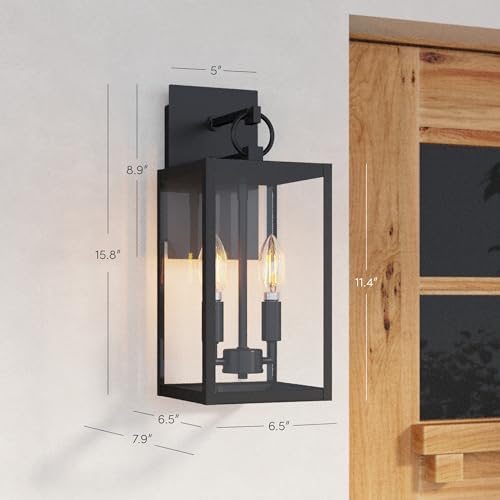 Ferris Outdoor Black Wall Sconce Light Fixture (Ferris Black)