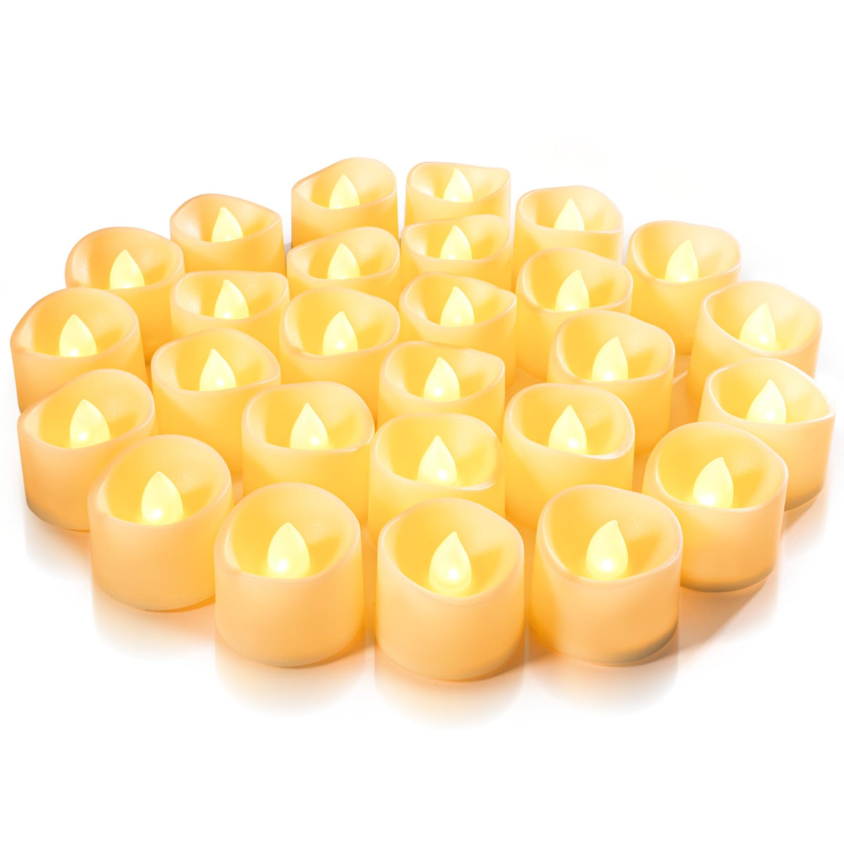 Flameless Tea Lights Candles Battery Operated - 50 Pack