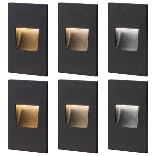 Stair Lights Indoor LED Outdoor Step Lights (Black)