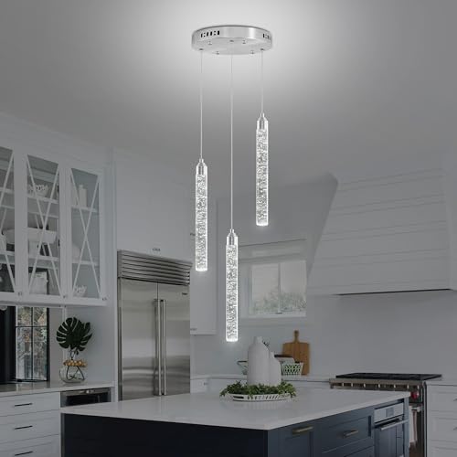 3 Lights Crystal Staircase Chandelier Chrome (Chrome / 3 lights)