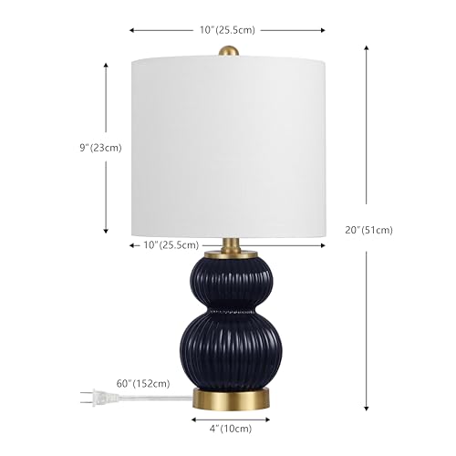 Daphne Ribbed Gourd Metal (Navy)