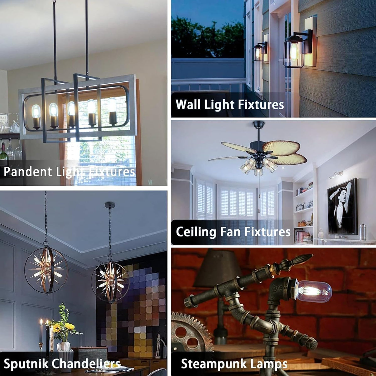 3.2 Inch 5000K Daylight White E26 LED Bulb 60 Watt Equal (3 Inch 6w (9 Count))