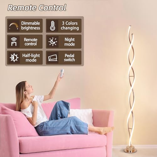 31W Modern Floor Lamp (Gold)
