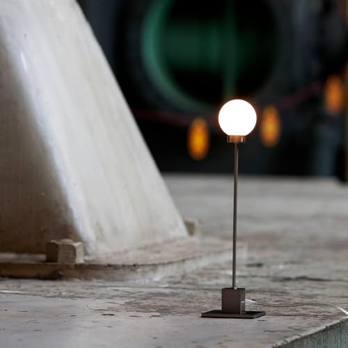 Small Lamps for Nightstand (Brushed Nickel/Frosted White)