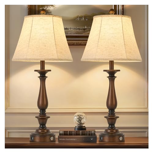 28.5'' Farmhouse Table Lamp Set of 2 (Antique Copper / 28.5'')