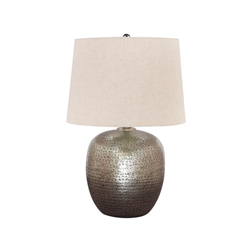 Magalie Metal Table Lamp (Antique Silver Finish)