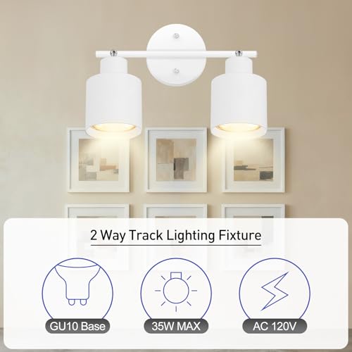 2 Light Led Track Lighting (2 light White)