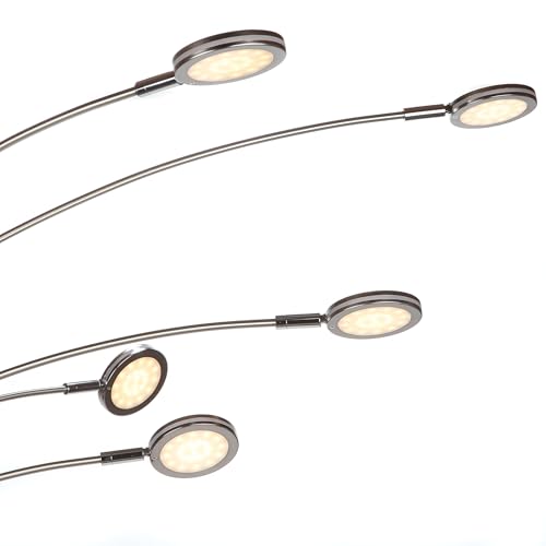 Orion Arc Floor Lamp for Living Room (Satin Nickel)