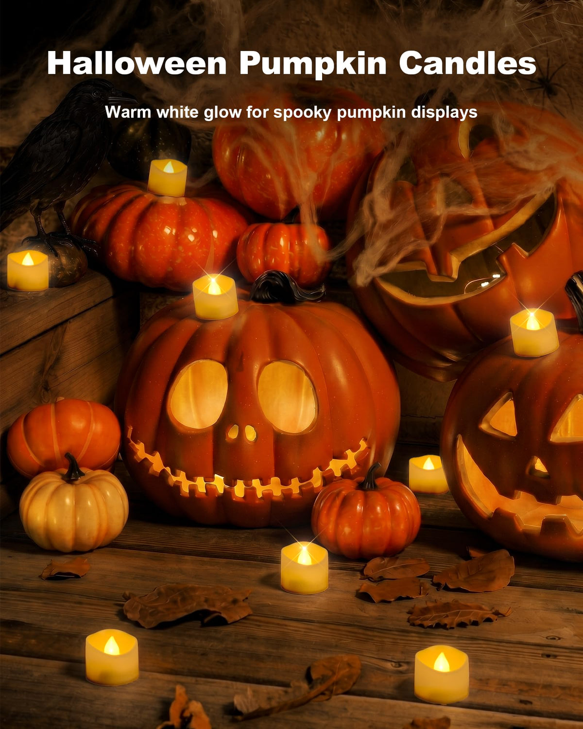 Flameless Tea Lights Candles Battery Operated - 100 Pack